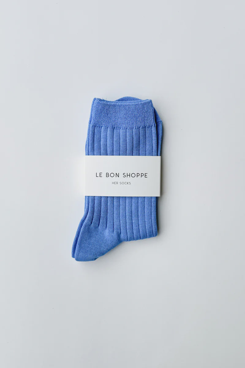 Le Bon Shoppe Her Socks - Periwinkle