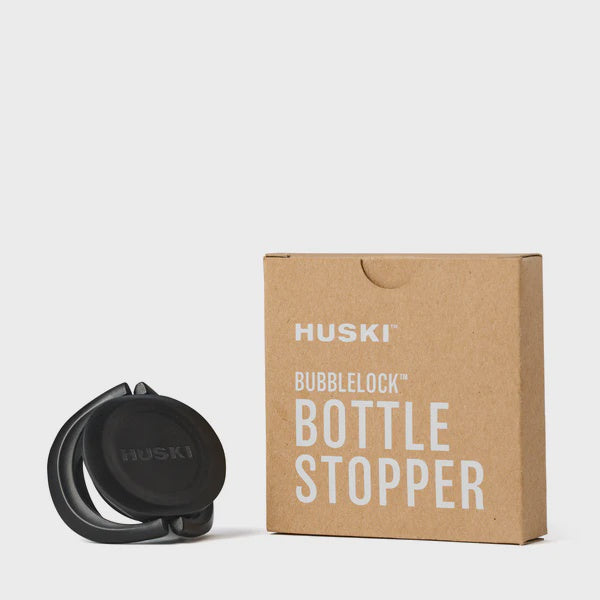 Huski Bubblelock Bottle Stopper - Black