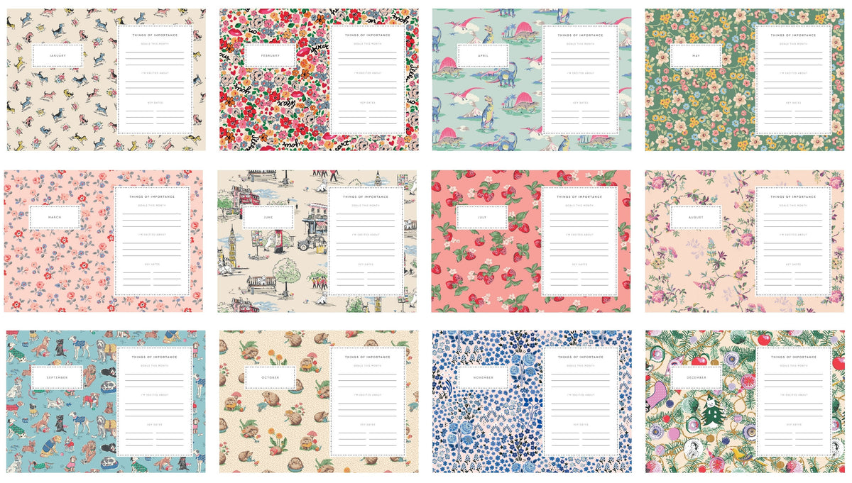 Cath Kidston A6 2026 Weekly Diary - Floral Ditsy