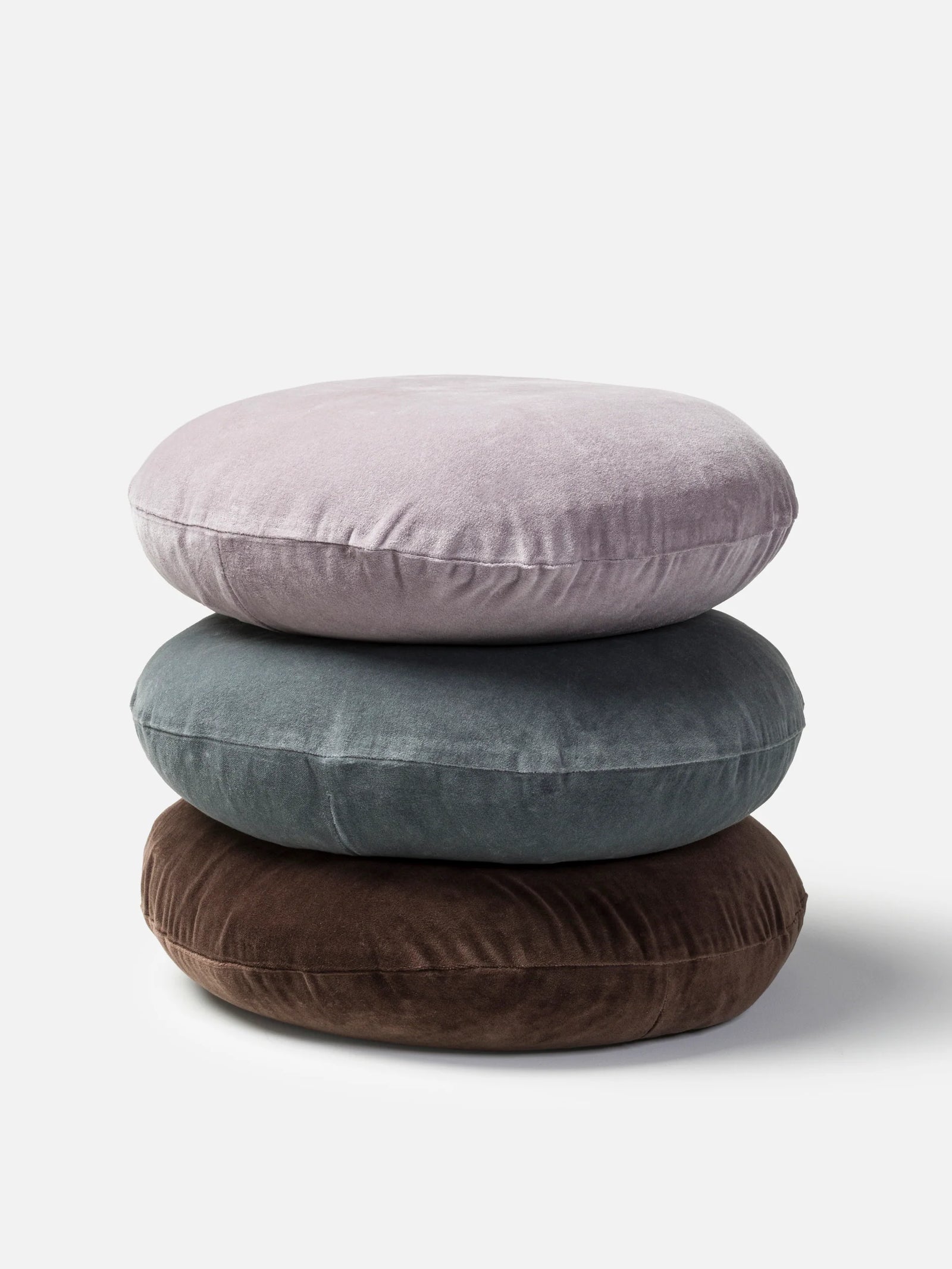 Citta Velvet Round Cushion - Pansy