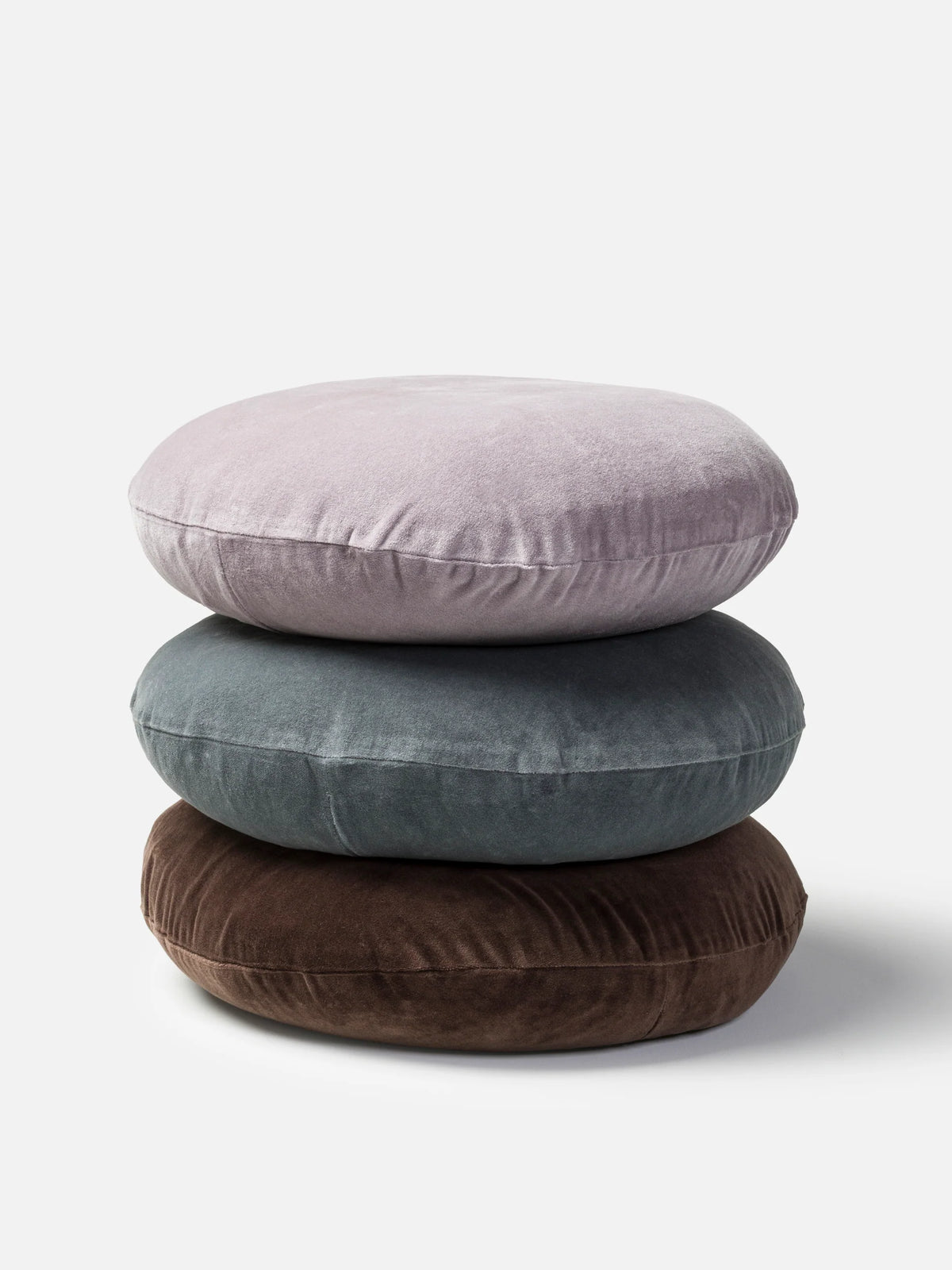 Citta Velvet Round Cushion - Henna