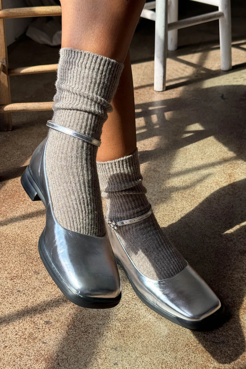 Le Bon Shoppe Winter Sparkle Socks - Nutmeg