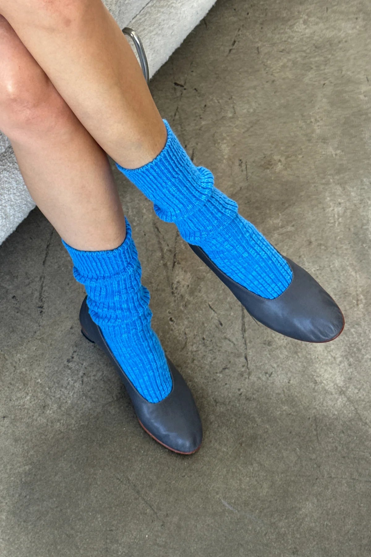 Le Bon Shoppe Cottage Socks - Laguna Blue