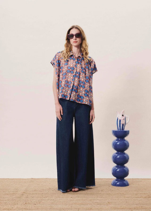 FRNCH Chrysocolle Shirt - Azulejos