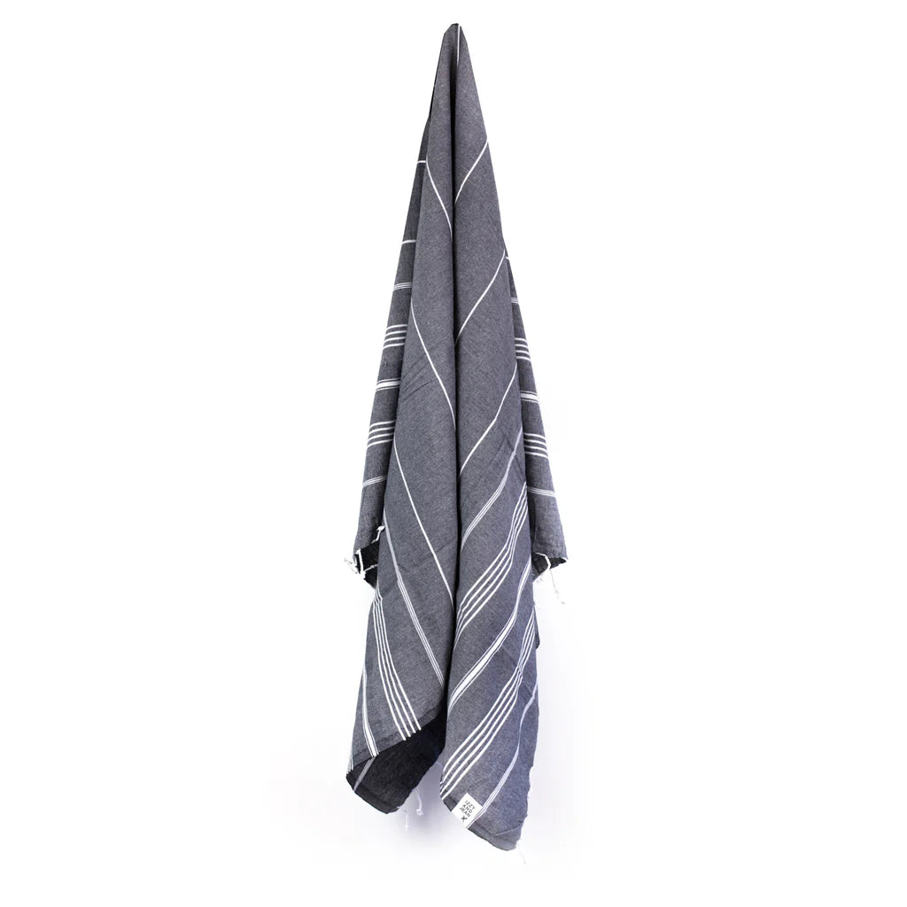 Izzy and Jean Classic Turkish Towel - Navy Blue