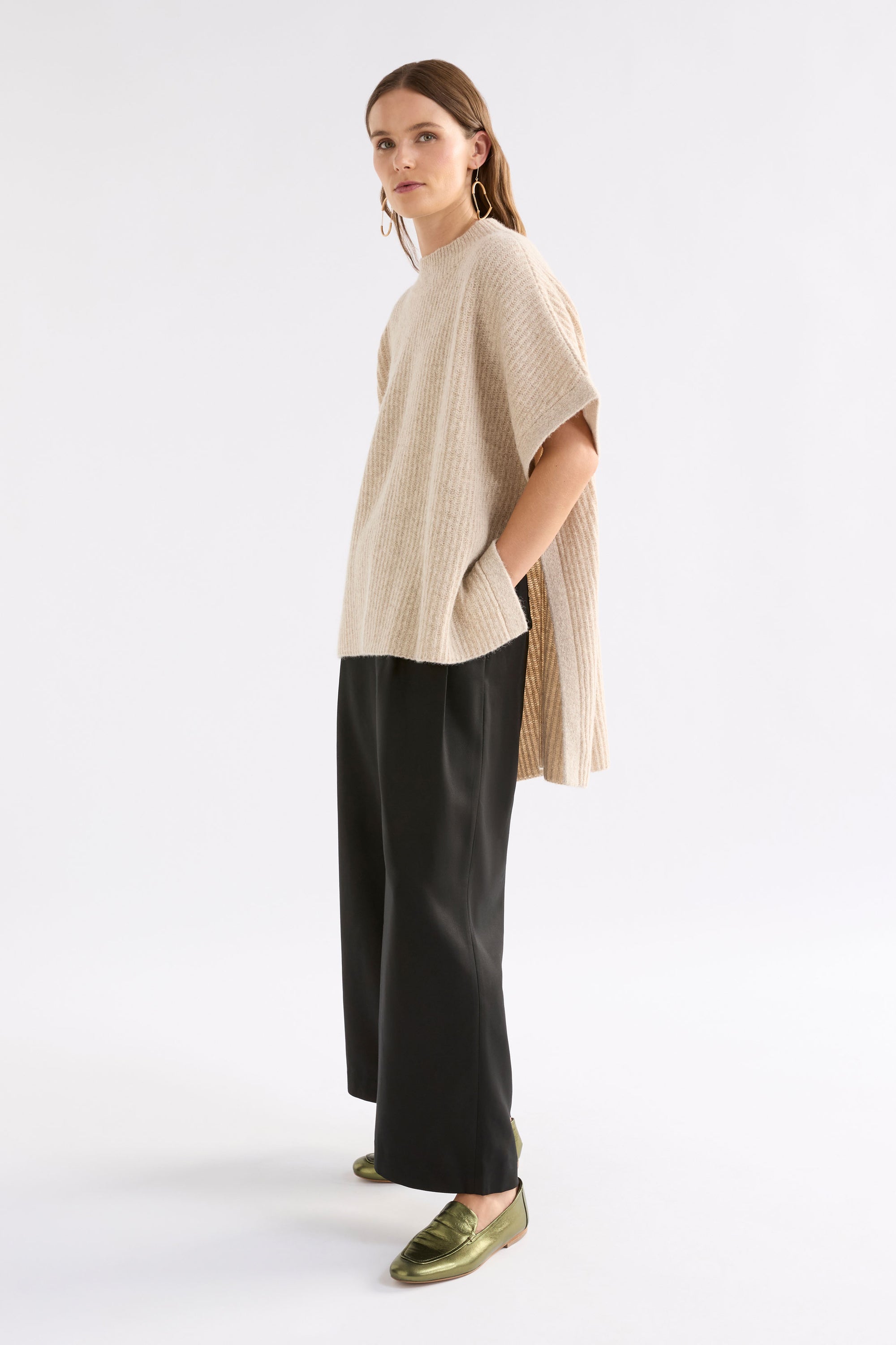 Elk Kaanto Poncho - Latte