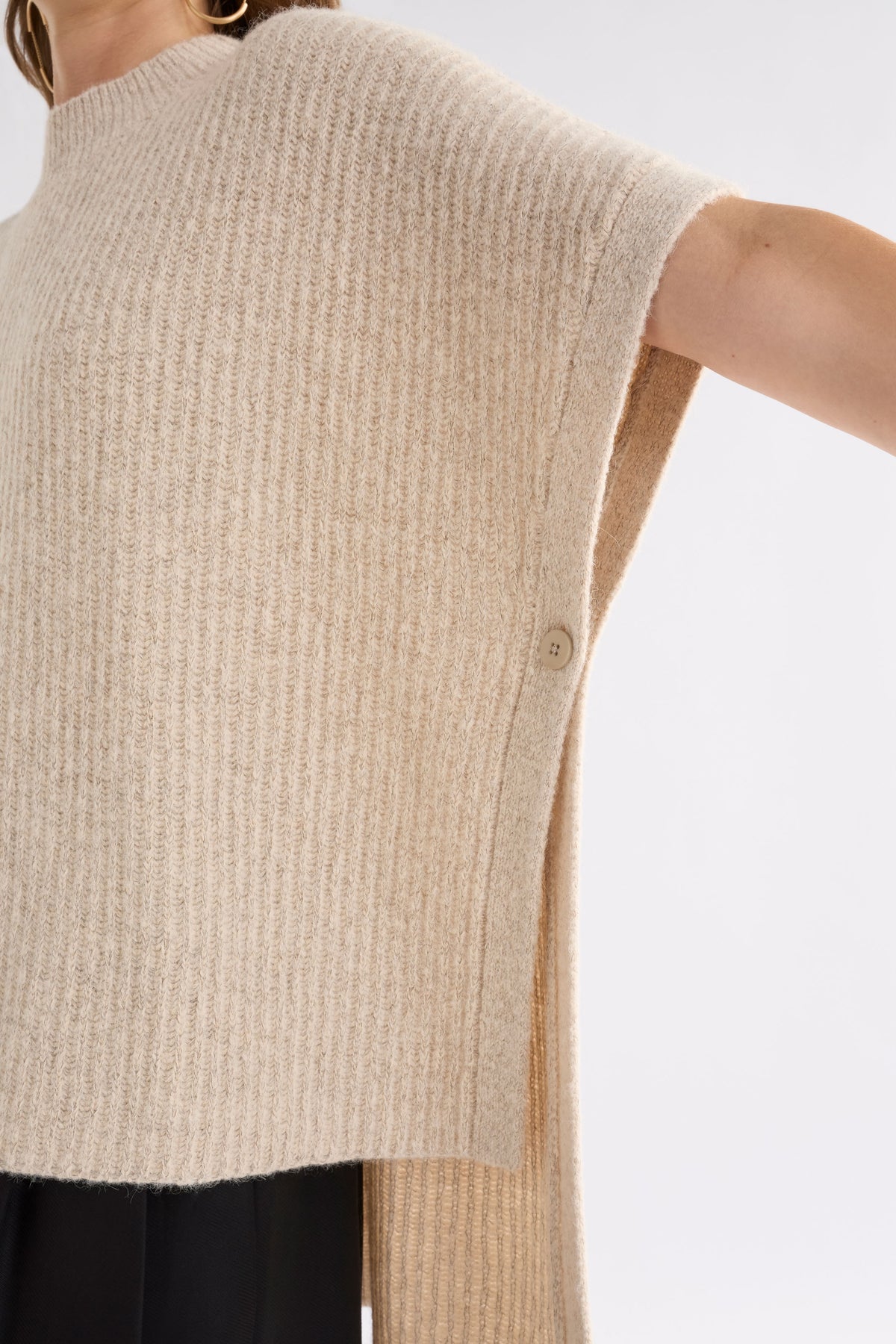 Elk Kaanto Poncho - Latte