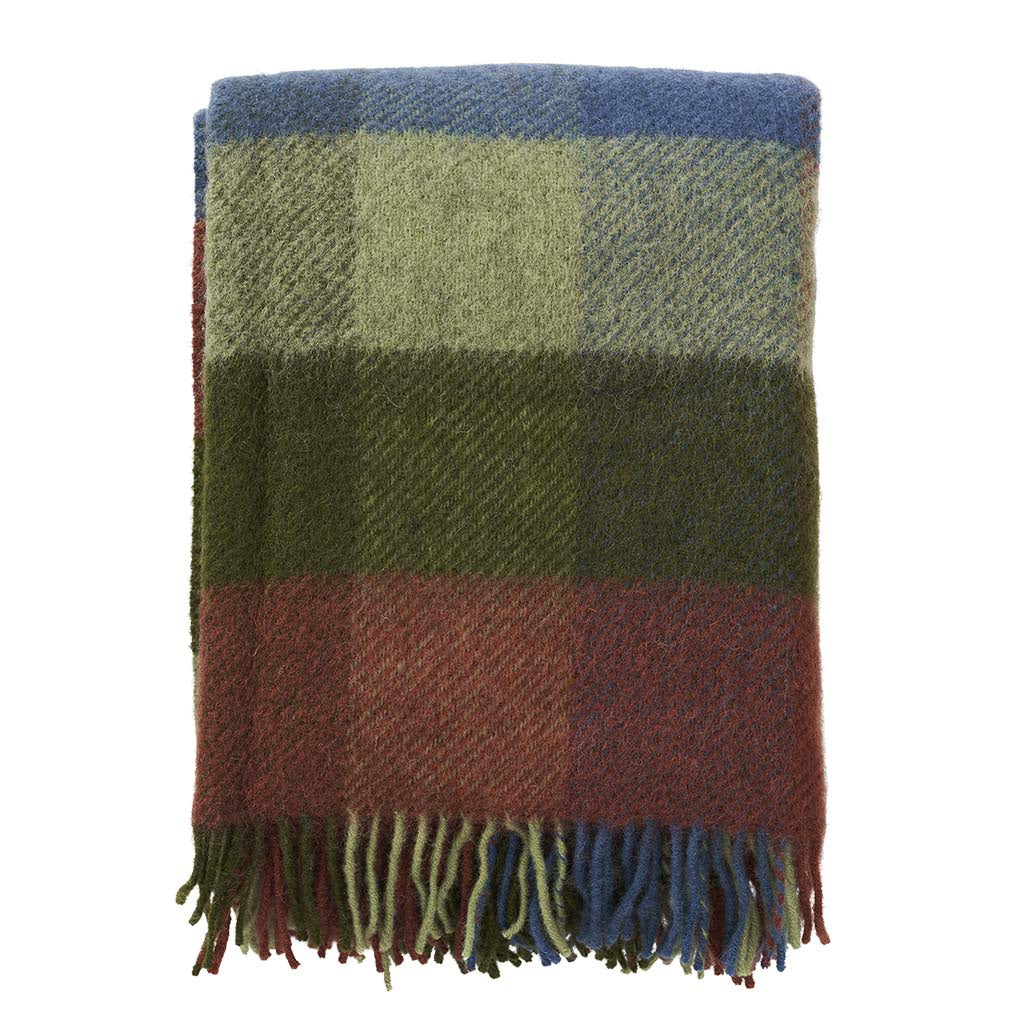 Klippan Gotland Blanket - Green Multi