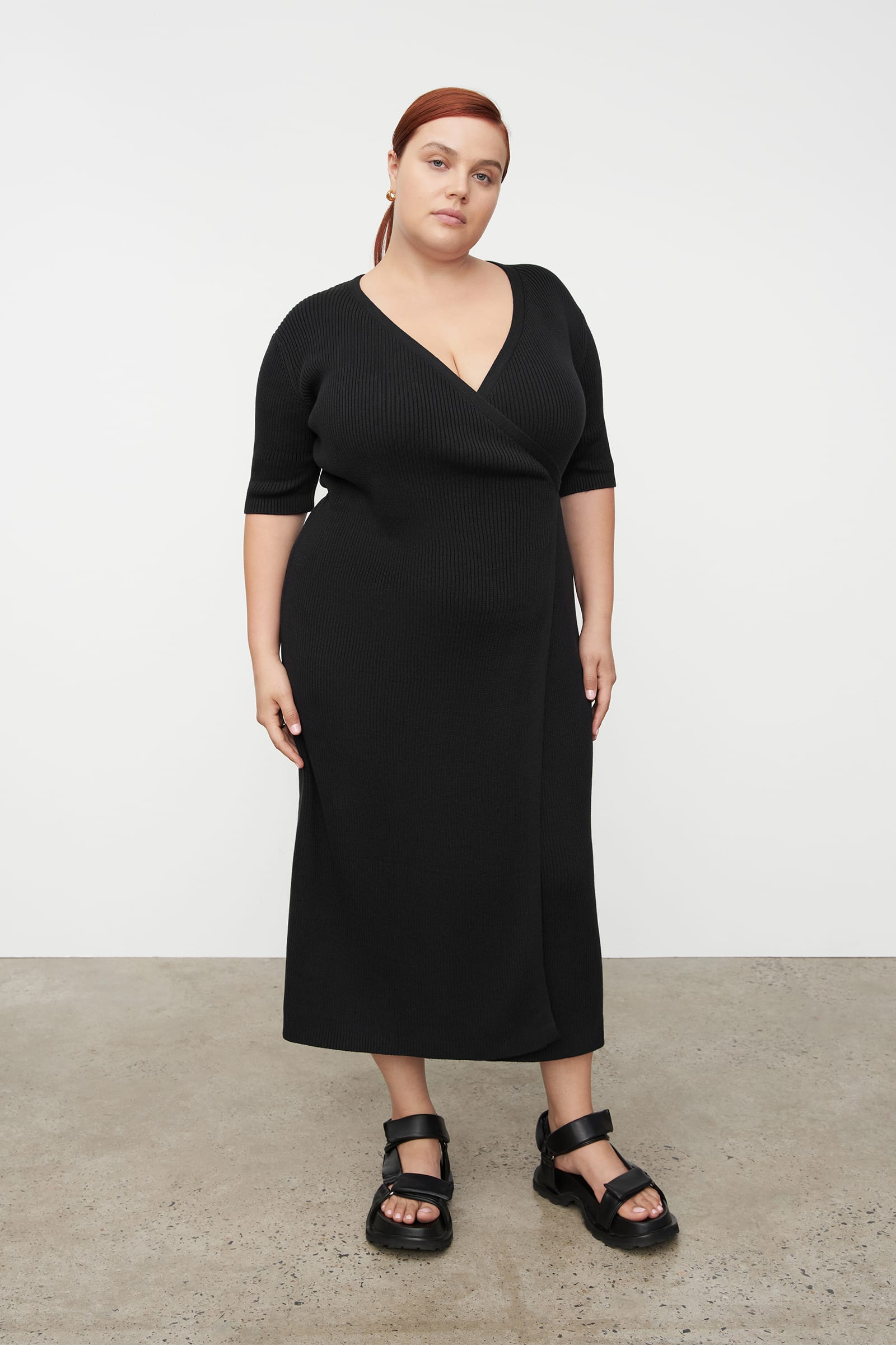 Kowtow Annie Wrap Dress - Black