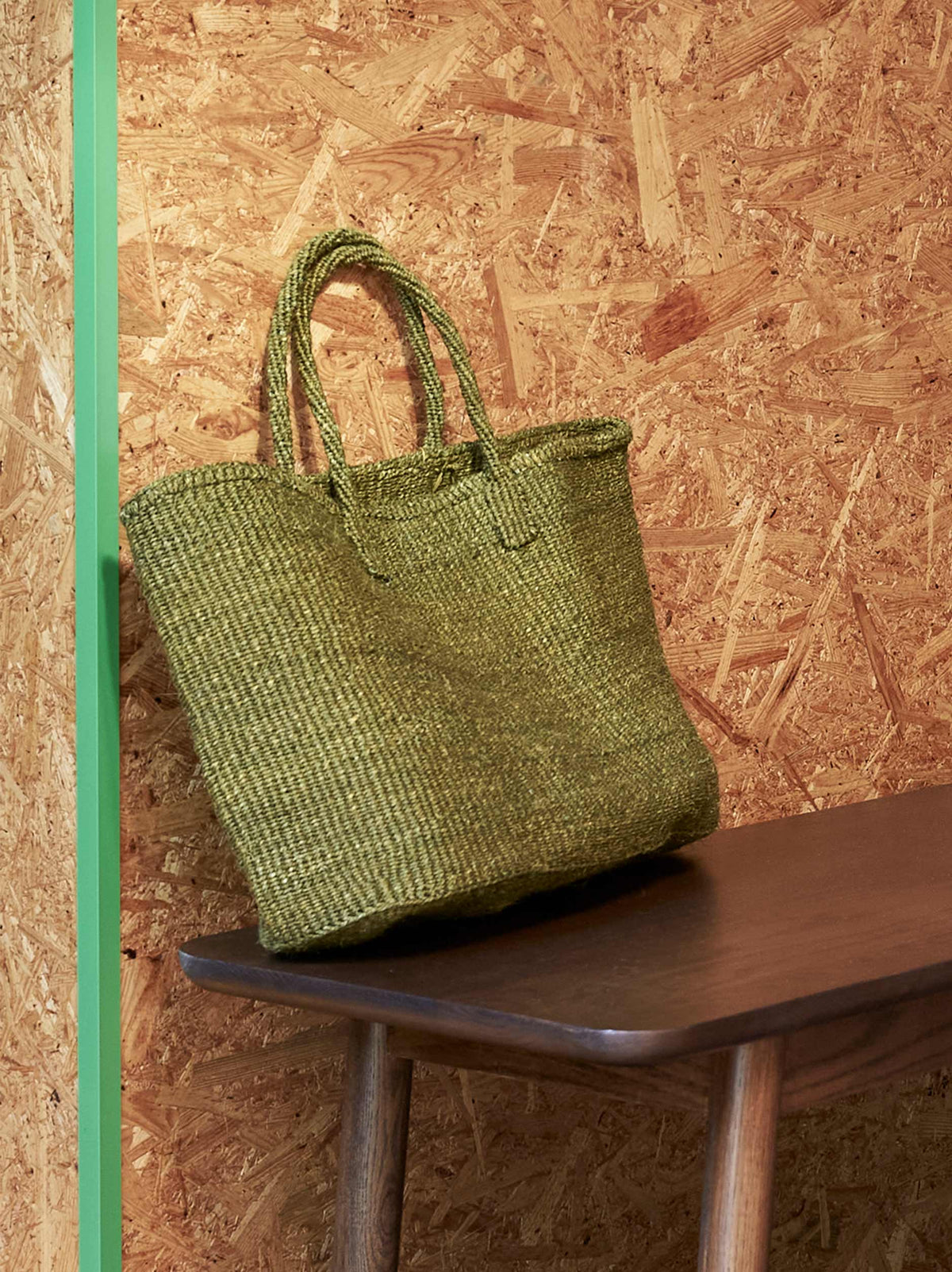 Citta Sisal Oval Basket - Olive