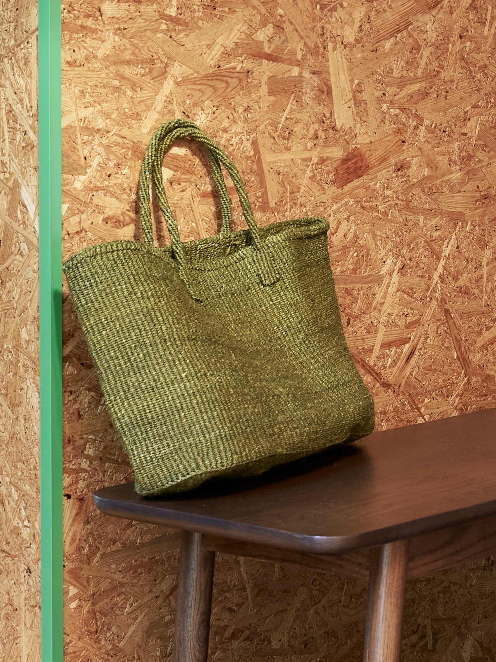 Citta Sisal Oval Basket - Olive