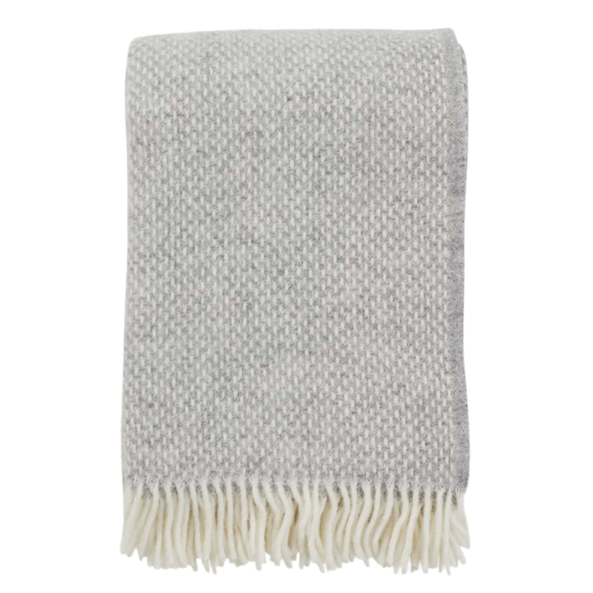 Klippan Preppy Lambswool Throw - Grey Melange