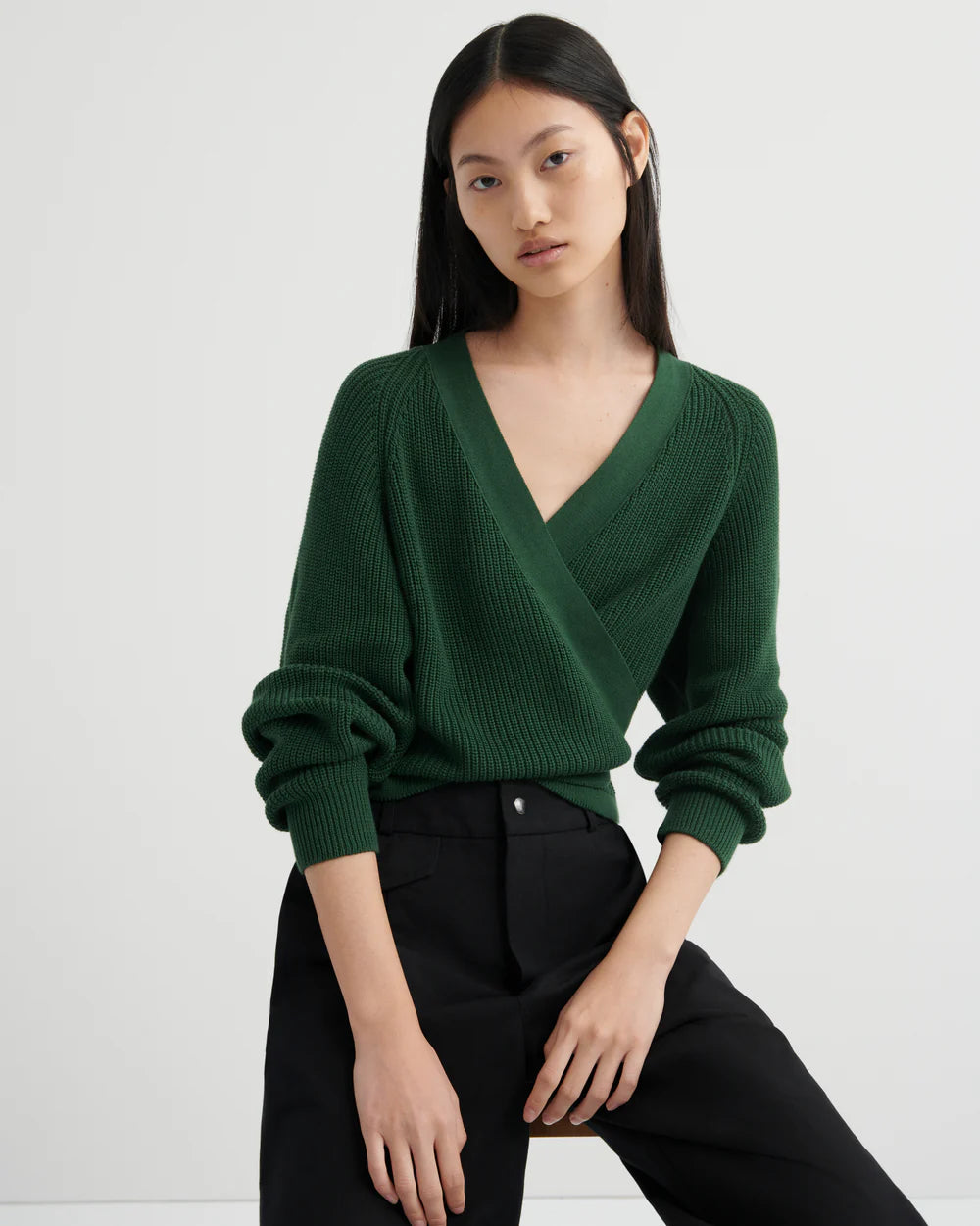 Kowtow Composure Cardigan - Forest