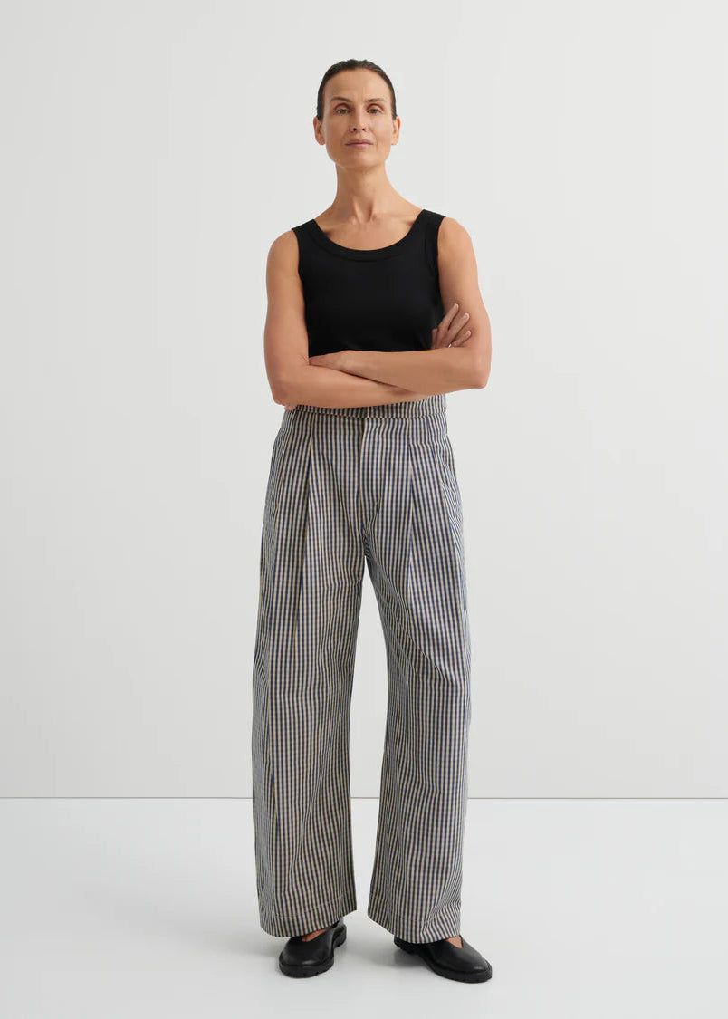 Kowtow Sculpt Pant - Landscape Check