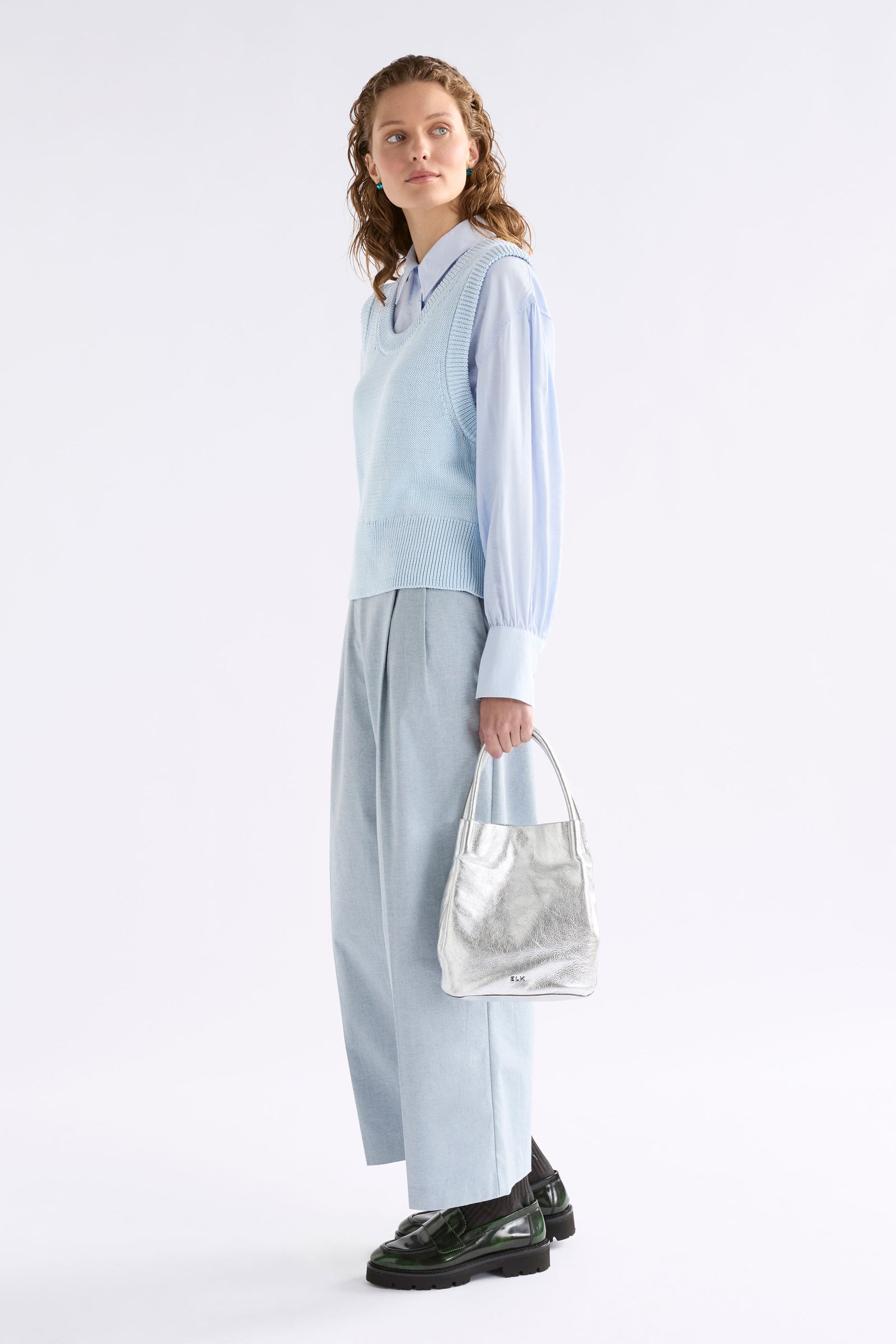 Elk Orsa Mini Crossbody Bag - Silver