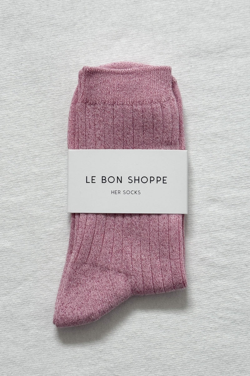 Le Bon Shoppe Her Socks - Sparkling Rose