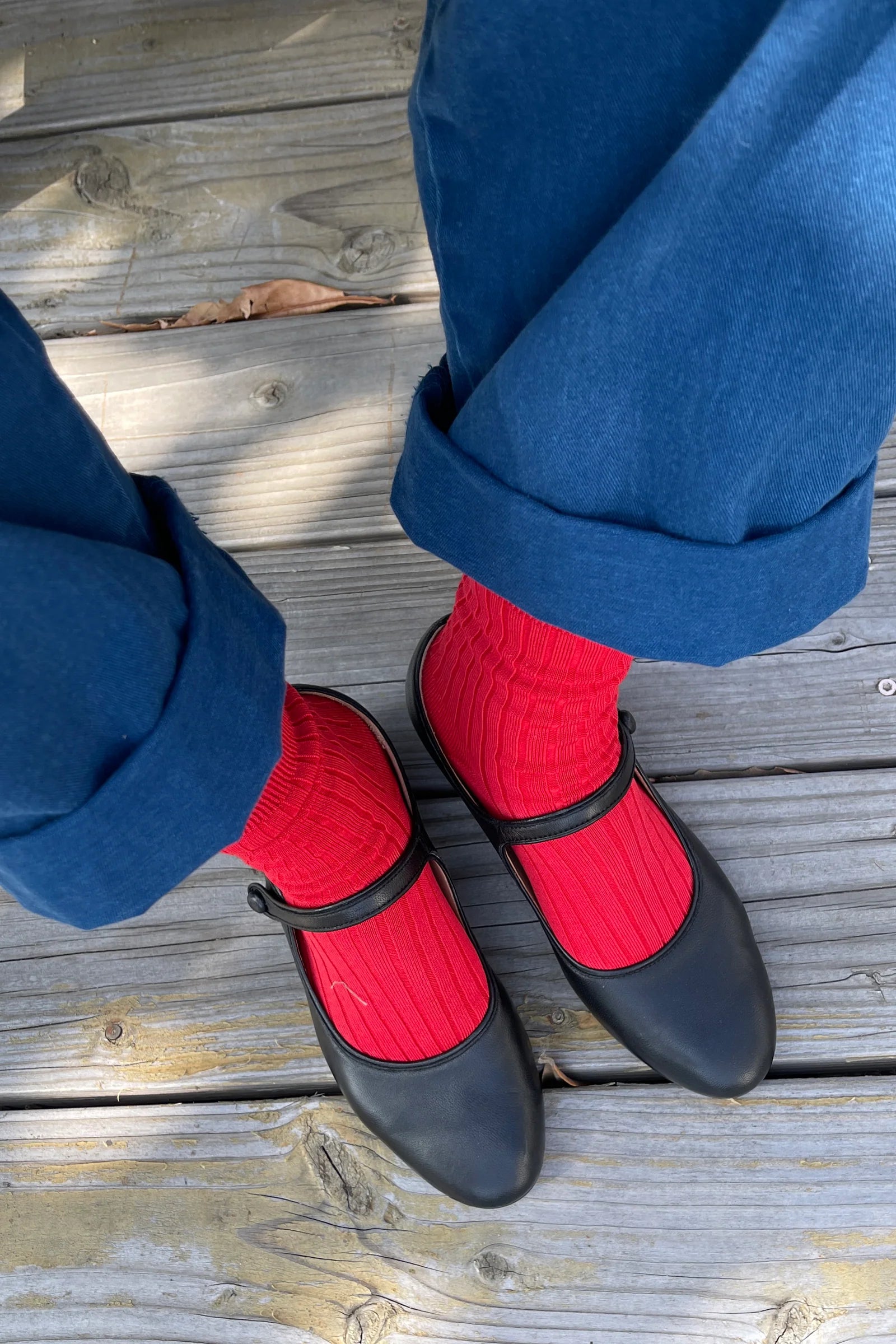 Le Bon Shoppe Her Socks - Classic Red