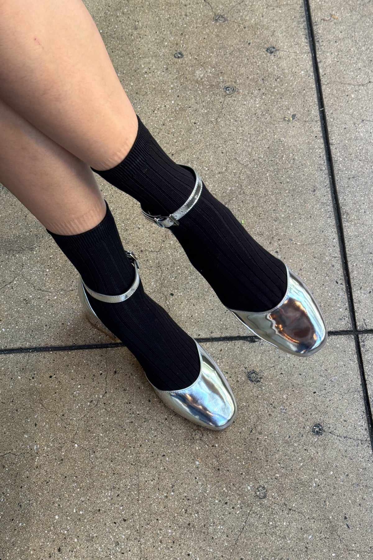 Le Bon Shoppe Her Socks - True Black