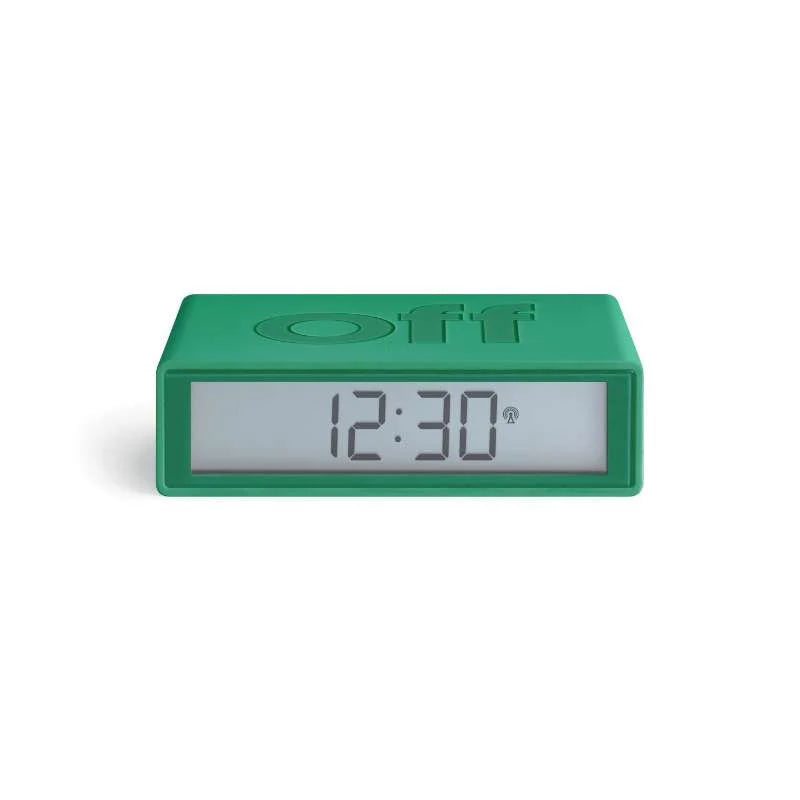 Lexon Flip Classic Alarm Clock - Emerald