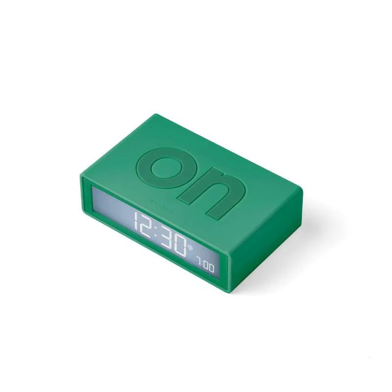 Lexon Flip Classic Alarm Clock - Emerald