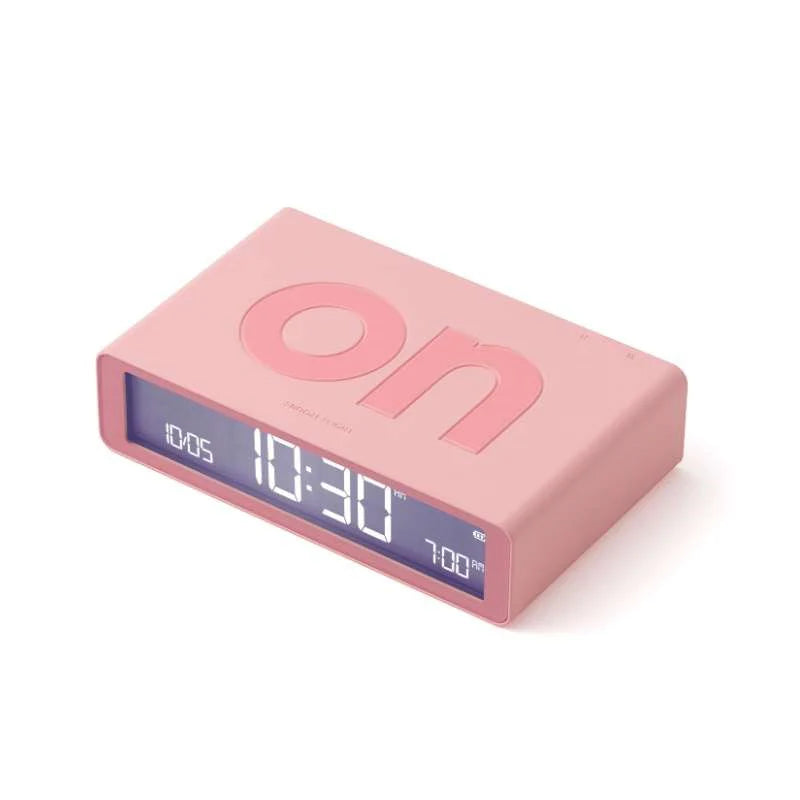 Lexon Flip Classic Alarm Clock - Pink