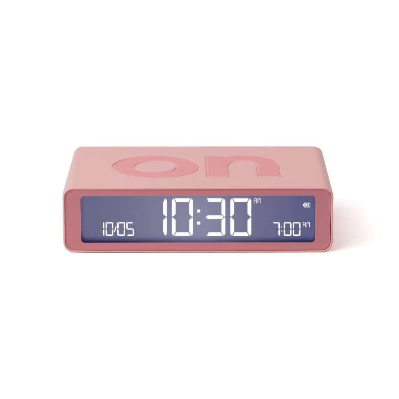 Lexon Flip Classic Alarm Clock - Pink