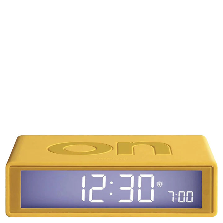 Lexon Flip Classic Alarm Clock - Yellow
