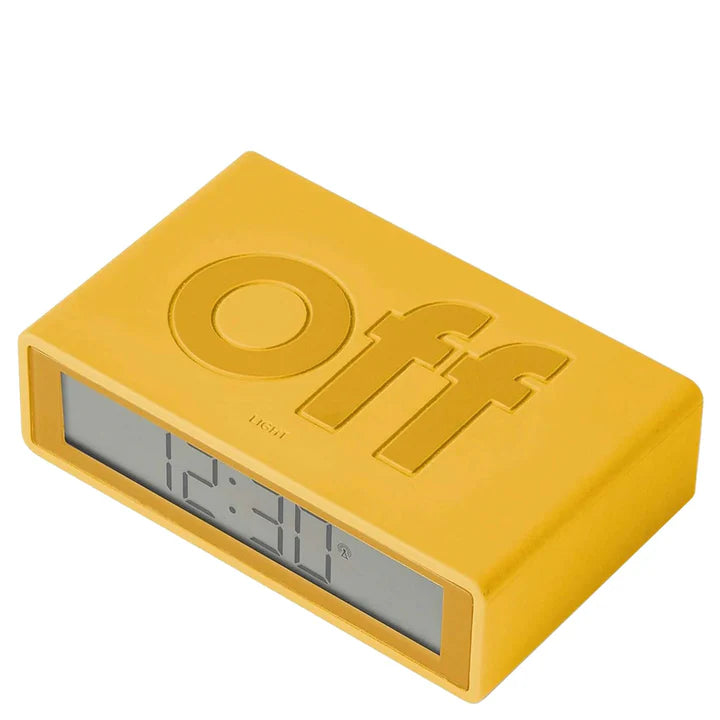 Lexon Flip Classic Alarm Clock - Yellow