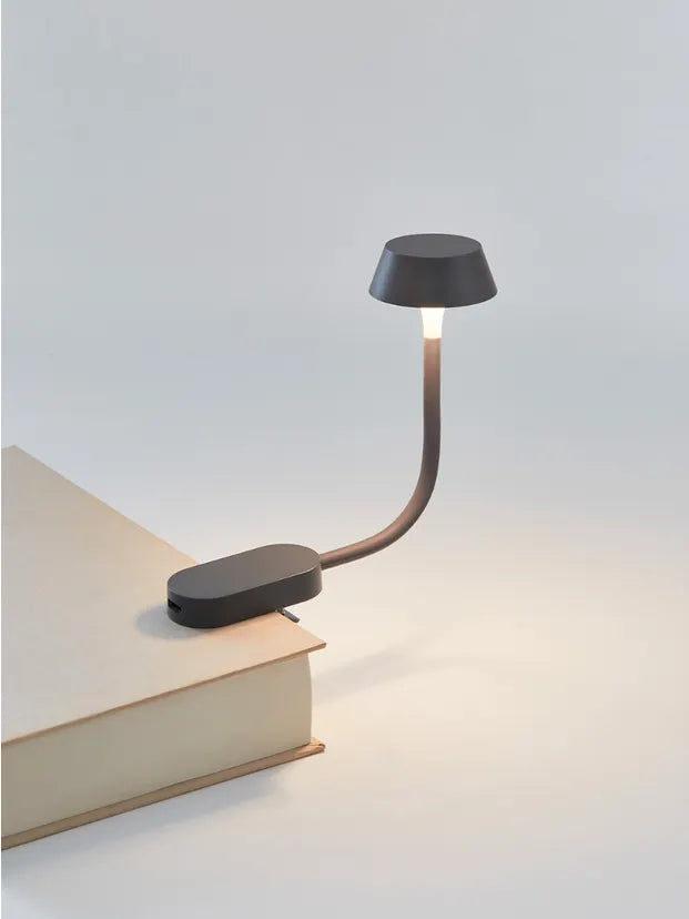 Lexon Mimi Clip-On Reading Light - Gun Metal