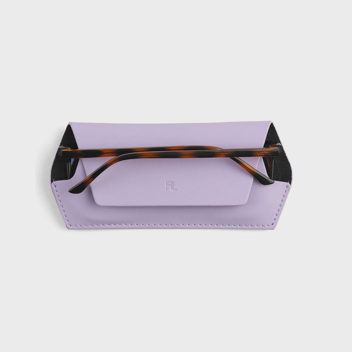 Fox and Leo Slimline Glasses Case - Lilac
