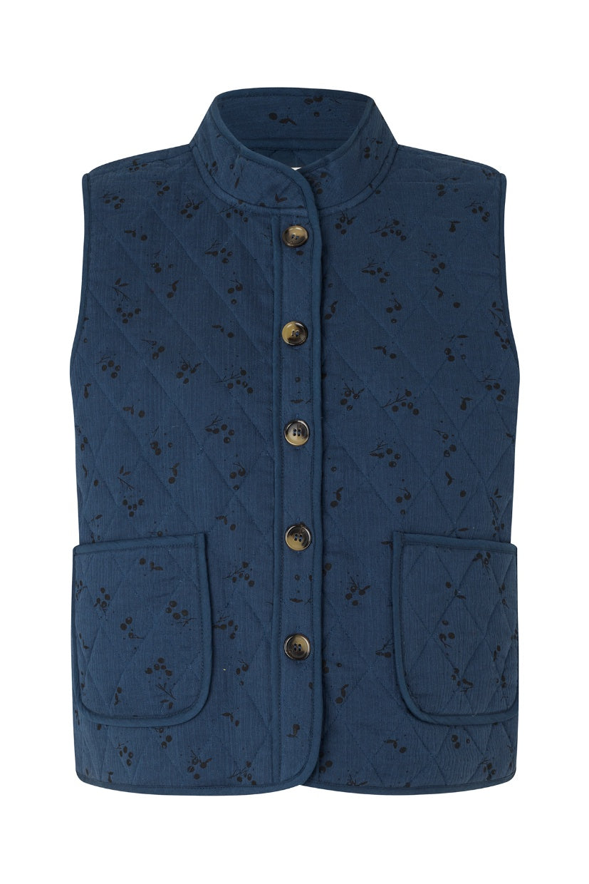 Lollys Laundry Cairo Vest - Dark Blue