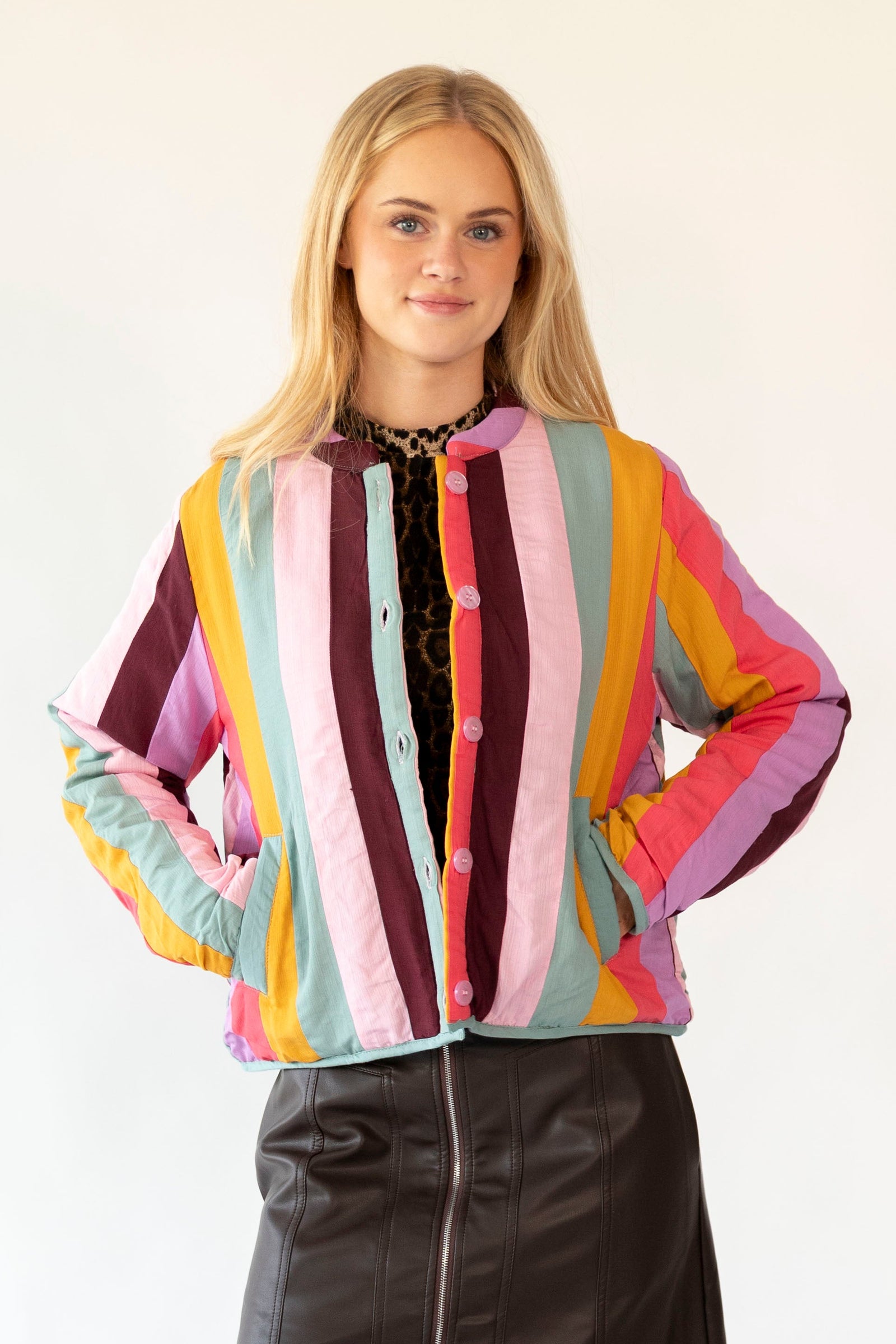 Lollys Laundry Emilia Quilted  Jacket - Multi4