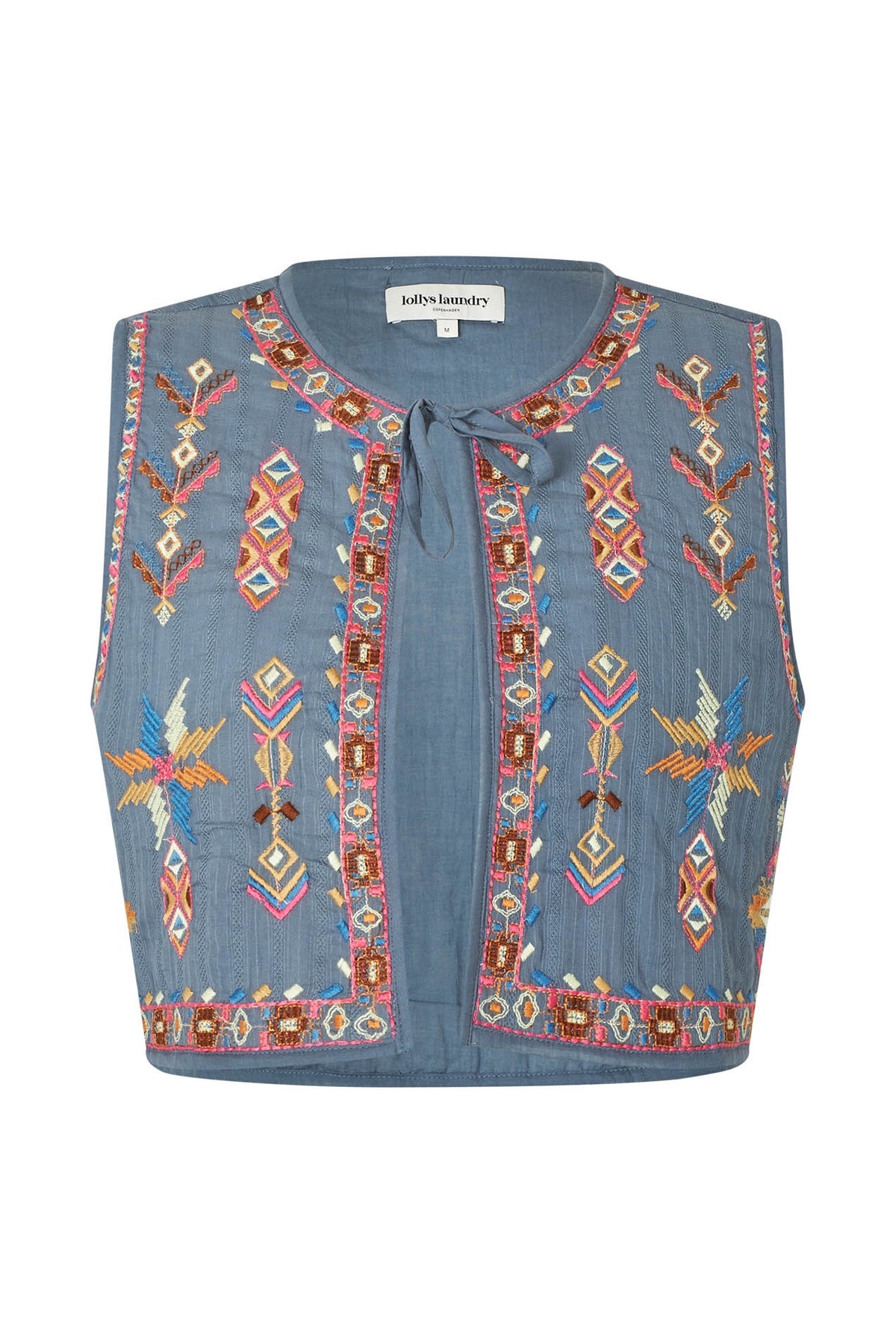 Lollys Laundry Ilsa Vest - Dusty Blue