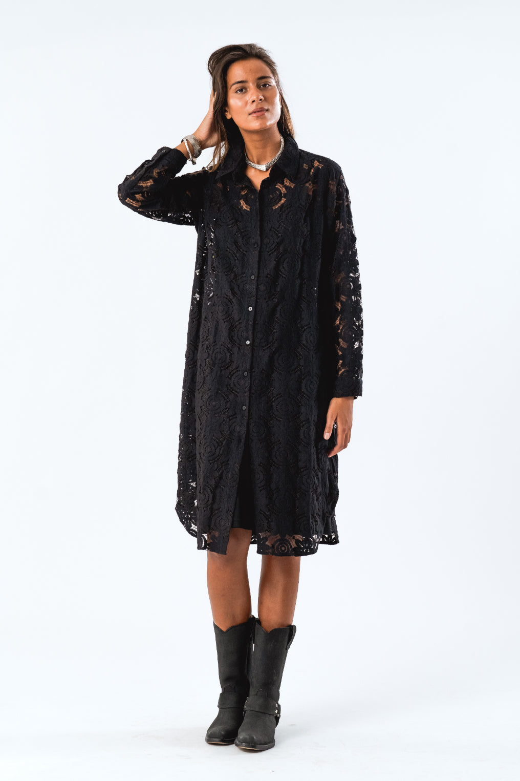 Lollys Laundry Mumba Shirt Dress - Black