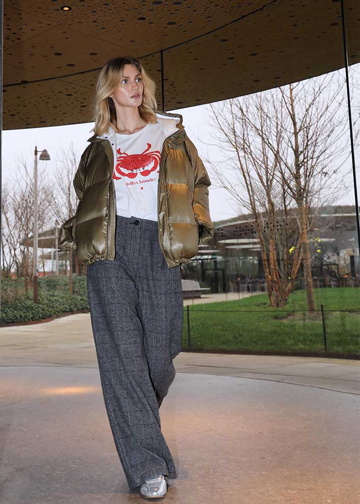 Lollys Laundry Roma Crab Tee  - White