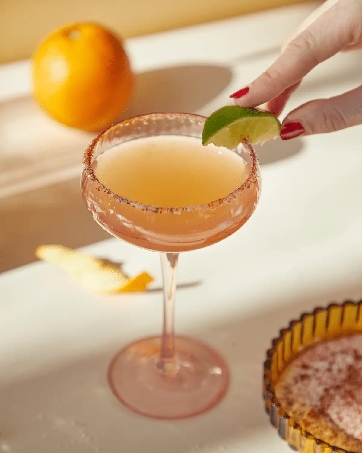 The Lou Coupe Glass - Set of 2 - Blush