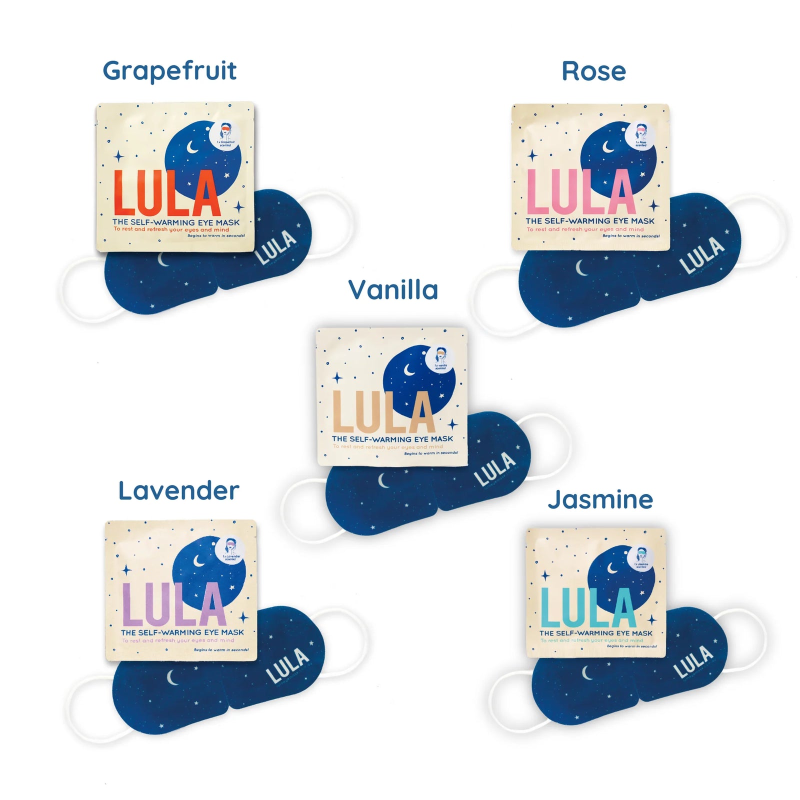 Lula Self Warming Masks - Christmas 5 Pack