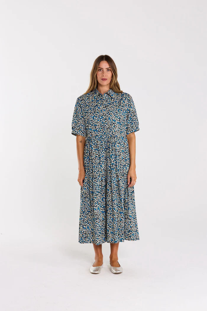 Thing Thing Zoom Luna Dress - Blue Moon Garden