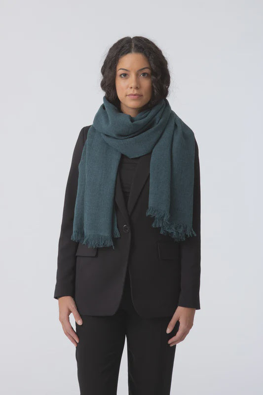 Dinadi Woven Scarf - Dragonfly Green