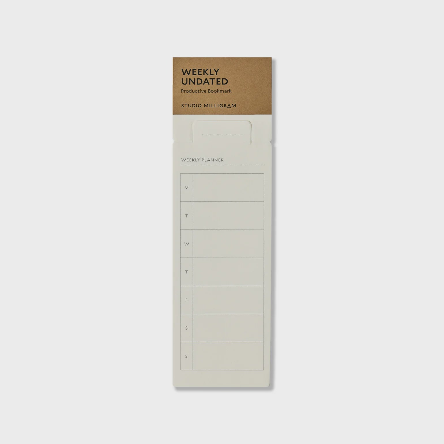 Studio Milligram BookMark Pad - Weekly Undated