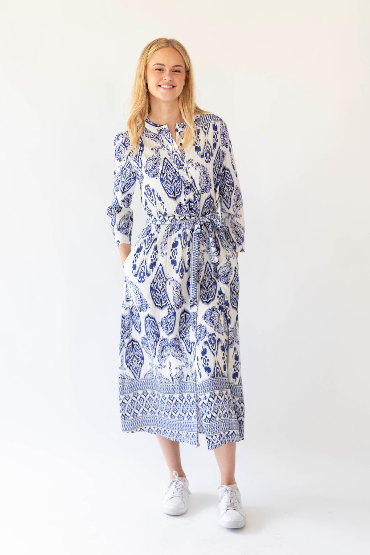 Lollys Laundry Harper Maxi Dress  - Blue