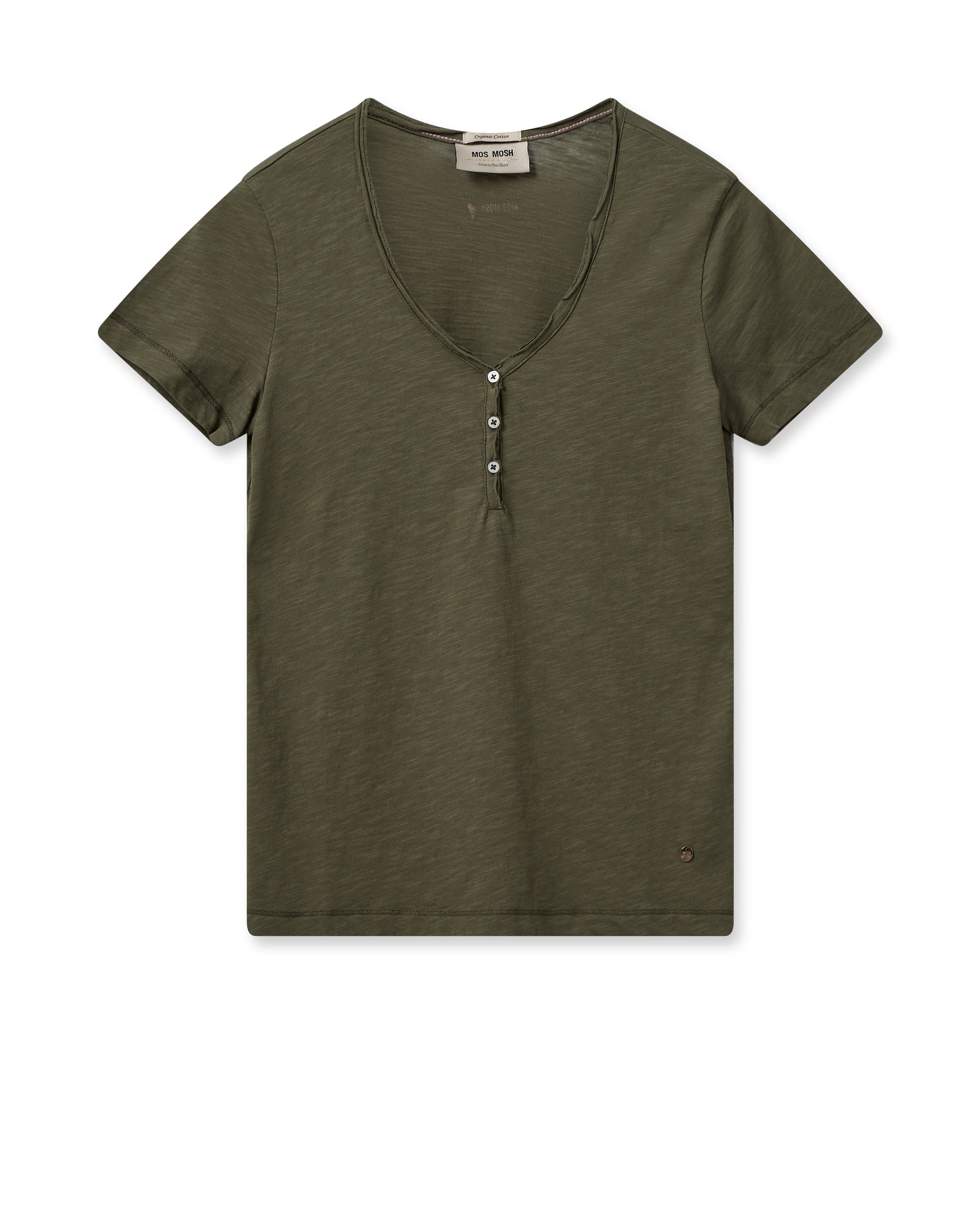 Mos Mosh Astin Basic Tee - Burnt Olive