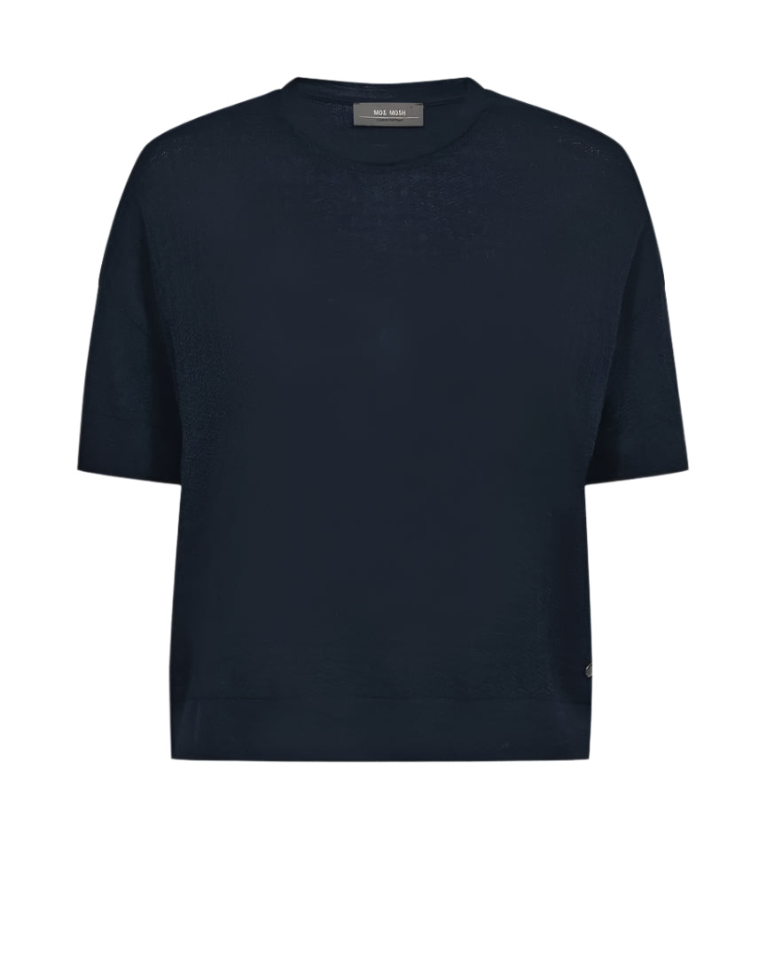 Mos Mosh Swann Flora Tee - Salute Navy