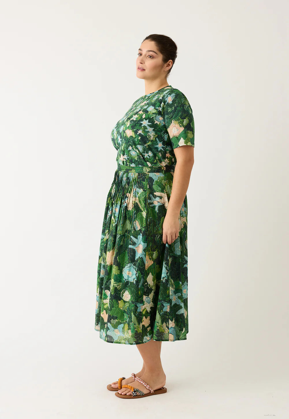 Nancybird Alma Yoke Skirt - Garden