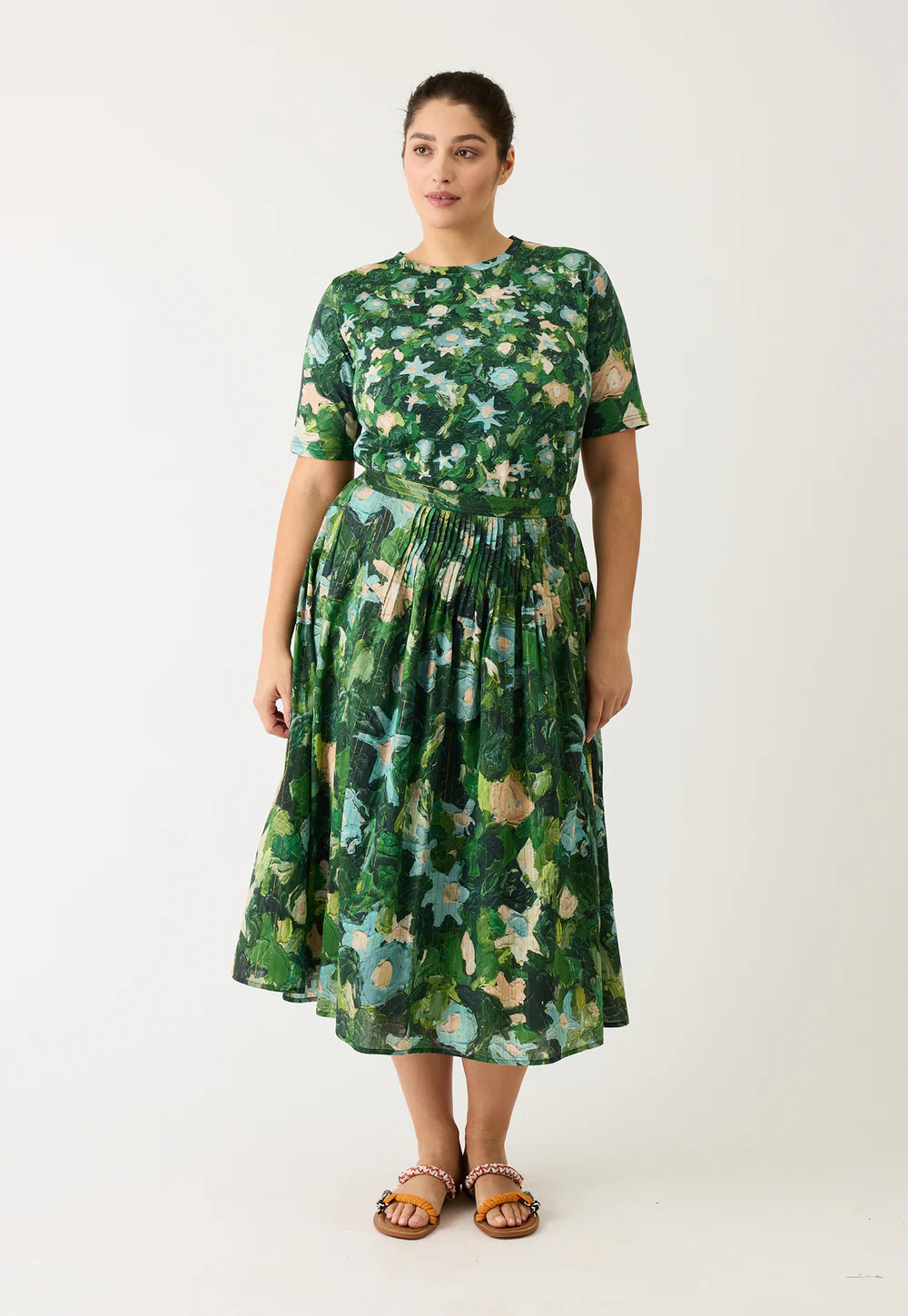 Nancybird Alma Yoke Skirt - Garden
