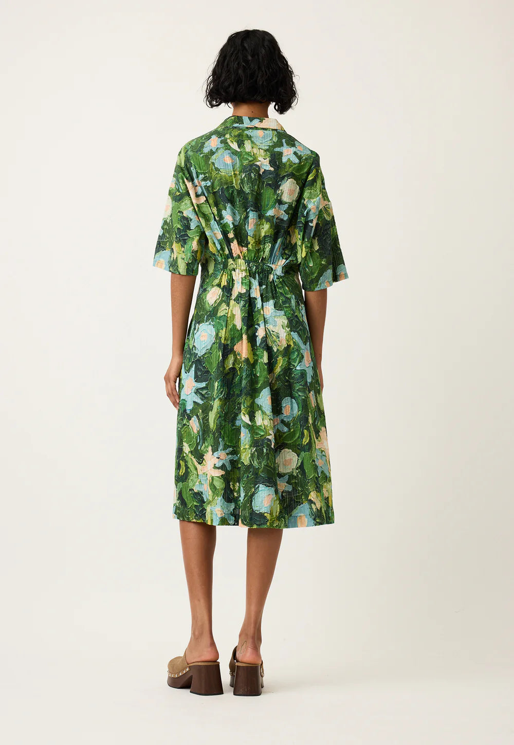Nancybird Paloma Dress Garden Green 2
