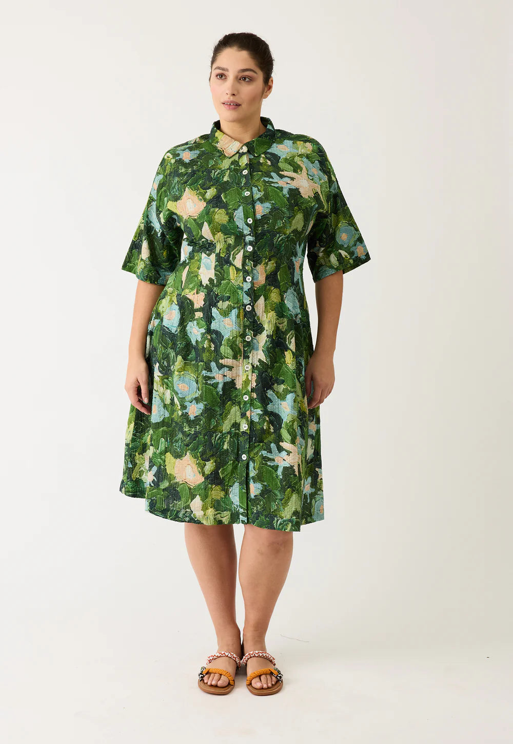 Nancybird Paloma Dress Garden Green 