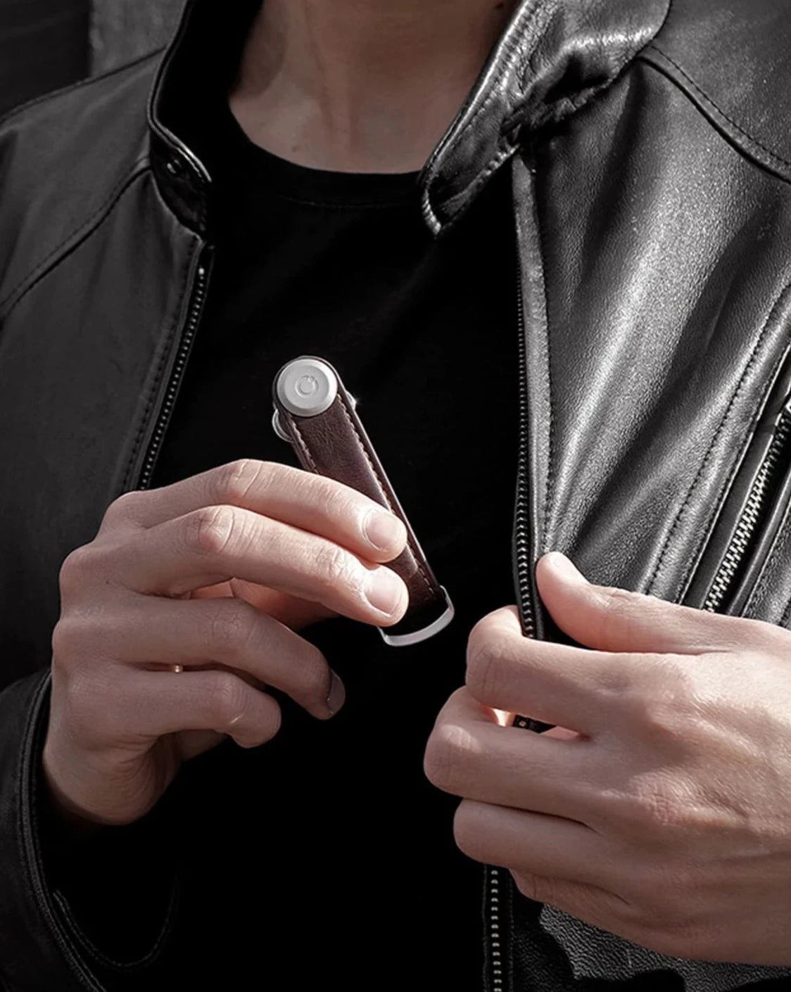 OrbitKey Key Organiser Leather - Espresso/Brown