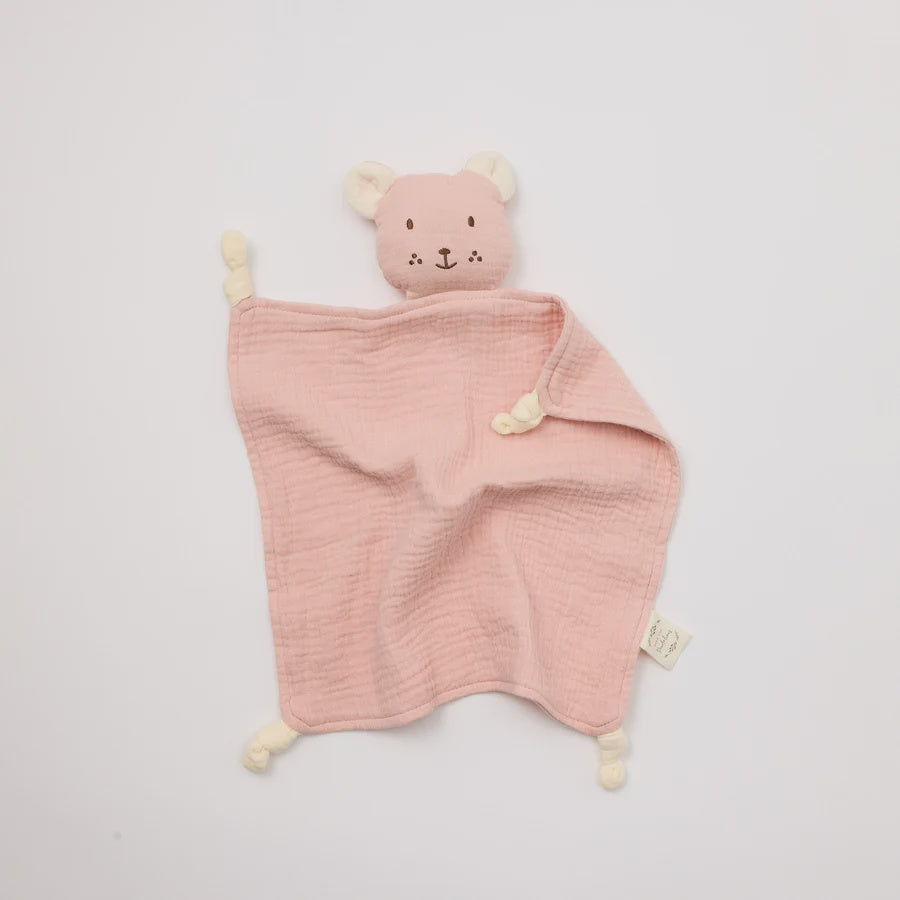 Over The Dandelions Lovey Bear - Blush with Milk Ears