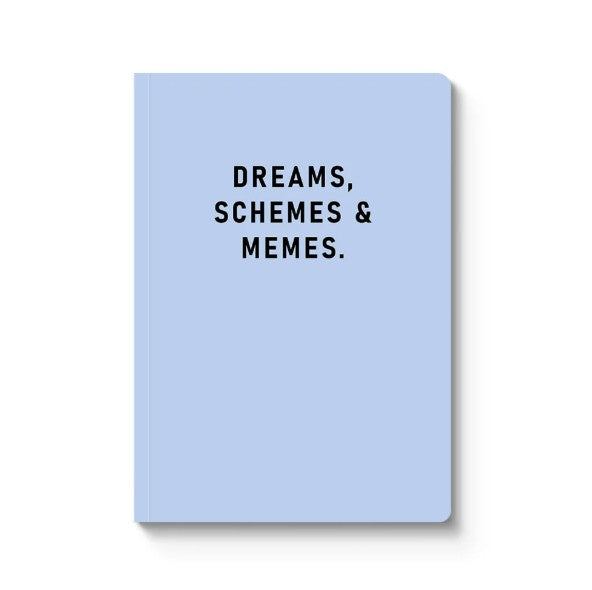 Ohh Dear A5 Lined Notebook - Dreams, Schemes &amp; Memes